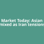 Global Market Today: Asian shares mixed as Iran tensions