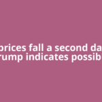 Oil prices fall a second day as Trump indicates possible