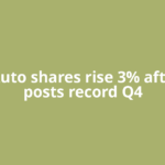 Bajaj Auto shares rise 3% after firm posts record Q4