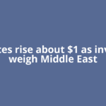 Oil prices rise about $1 as investors weigh Middle East