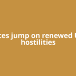 Oil prices jump on renewed US-Iran hostilities