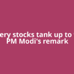 Jewellery stocks tank up to 9% on PM Modi's remark