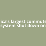 America’s largest commuter rail system shut down on