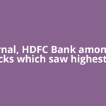 Eternal, HDFC Bank among 10 stocks which saw highest DII
