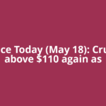 Oil Price Today (May 18): Crude oil above $110 again as