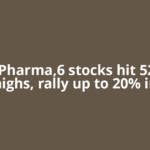 Gland Pharma,6 stocks hit 52-week highs, rally up to 20% in