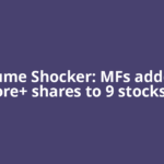 ​Volume Shocker: MFs added 1 crore+ shares to 9 stocks in