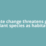Climate change threatens global plant species as habitats