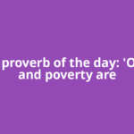 Greek proverb of the day: 'Old age and poverty are