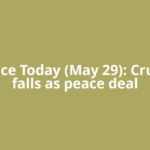 Oil Price Today (May 29): Crude oil falls as peace deal