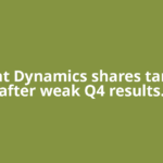 Bharat Dynamics shares tank 8% after weak Q4 results.