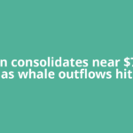 Bitcoin consolidates near $73,600 as whale outflows hit
