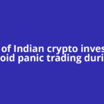 91% of Indian crypto investors avoid panic trading during