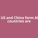 As the US and China form AI blocs, countries are
