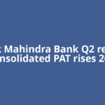 Kotak Mahindra Bank Q2 results: Consolidated PAT rises 26%