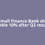 AU Small Finance Bank shares tumble 10% after Q2 results,