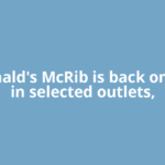 McDonald's McRib is back on menu in selected outlets,