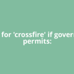 Ready for 'crossfire' if government permits: