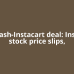 Doordash-Instacart deal: Instacart stock price slips,