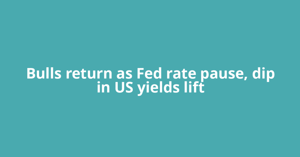Bulls return as Fed rate pause, dip in US yields lift