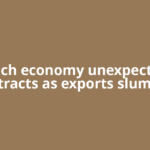 French economy unexpectedly contracts as exports slump in