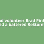 Bend volunteer Brad Pinkert turned a battered ReStore door