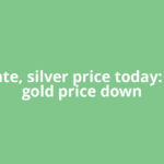 Gold rate, silver price today: Why is gold price down