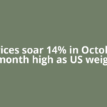 Oil prices soar 14% in October to 6-month high as US weighs